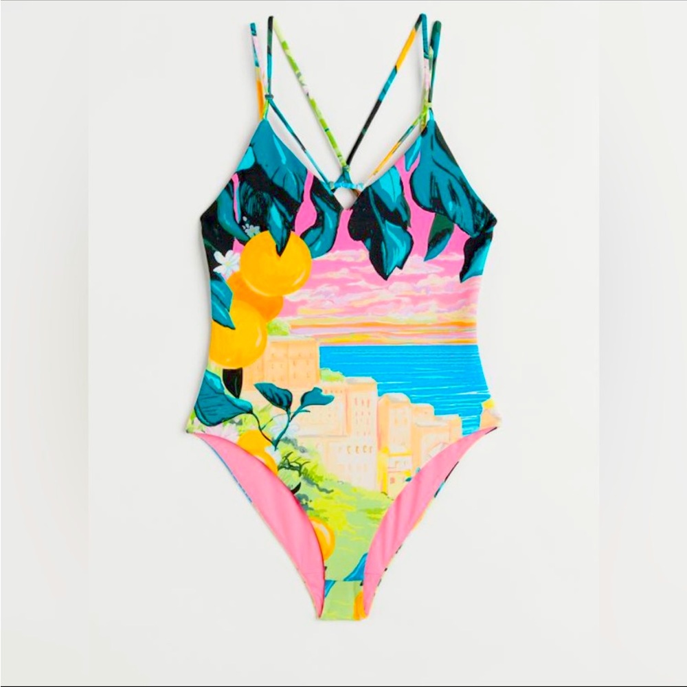 Narrow shoulder strap bodysuit H&M 1089355002 swimsuit